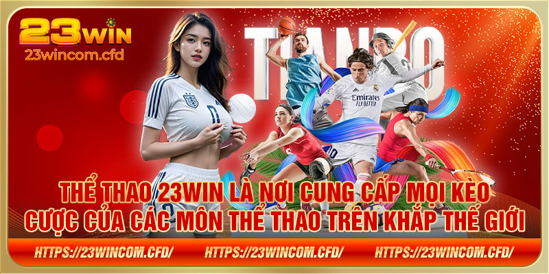 Thể thao 23WIN là nơi cung cấp mọi kèo cược của các môn thể thao trên khắp thế giới